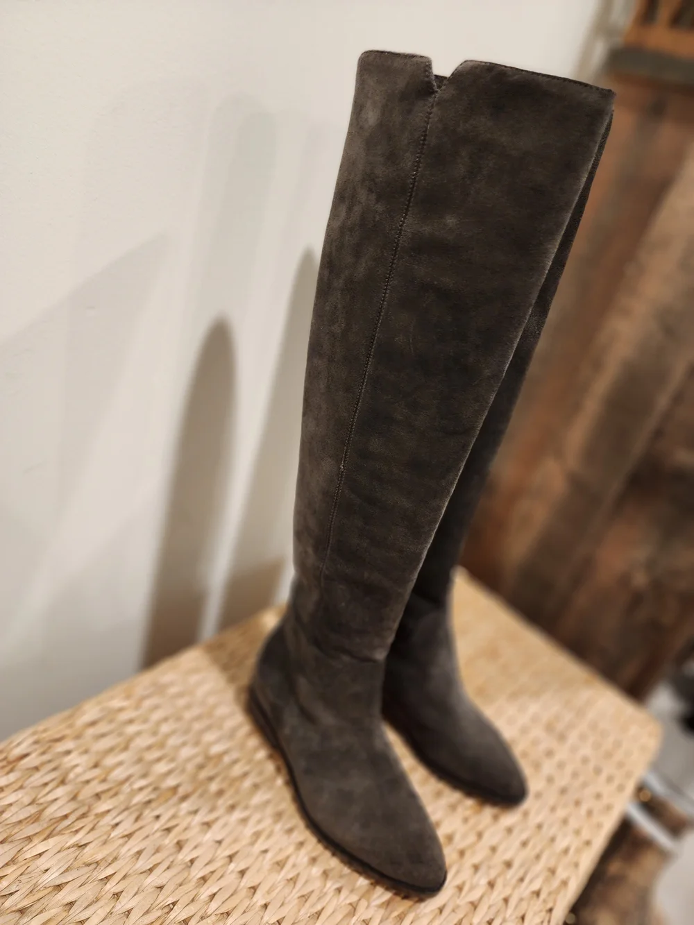 Original Ash Design- Jocelyn Hidden Wedge Suede Tall Shaft Boot (NWT) (Size 36)